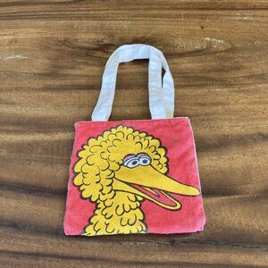 Vintage 1984 Sesame Street Mini Canvas Tote Bag Big Bird